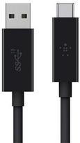 type c to usb - Belkin 3.1 USB-A To USB-C Cable 1m Black - 1 nuotrauka