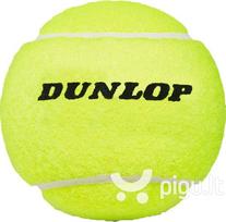 tuba kamuoliukams - Lauko teniso kamuoliukas Dunlop, geltonas, 4 vnt. - 2 nuotrauka