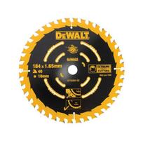 dewalt pjovimo diskas - Pjovimo diskas 184x1,65x16mm, z40, 20° medis MDF, DeWalt - 1 nuotrauka