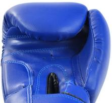 bokso pirstines - ProFight PVC Boxing Gloves Blue 8oz - 4 nuotrauka