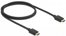 hdmi 8k kabelis - Kabelis Delock 85387, juoda, 1 m - 1 nuotrauka