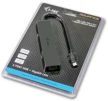 usb c ilgintuvas - I-Tec USB C 3.0 3Port Slim Hub with Gigabit Ethernet - 5 nuotrauka
