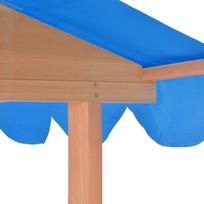 nameliai vaikams - Smėlio dėžė VLX Playhouse With Sandbox 91795, 130 x 130 cm, su dangčiu, mėlyna/ruda - 6 nuotrauka