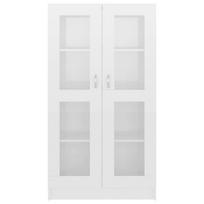 spinteles vitrina - Vitrina VLX Chipboard, balta, 30.5 cm x 82.5 cm x 150 cm - 5 nuotrauka