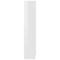 spinteles vitrina - Vitrina VLX Chipboard, balta, 30.5 cm x 82.5 cm x 150 cm - 6 nuotrauka