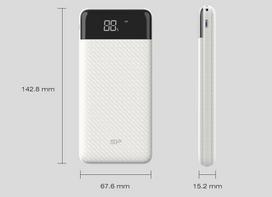 power bank 10000 mah - SILICON POWER GP28 Power Bank 10000mAH White - 3 nuotrauka