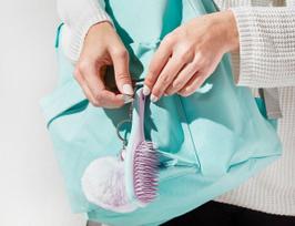 minoms - Tangle Teezer The Wet Detangler Mini Wisteria Leaf plaukų šepetys - 5 nuotrauka