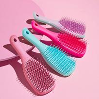 minoms - Tangle Teezer The Wet Detangler Mini Wisteria Leaf plaukų šepetys - 7 nuotrauka