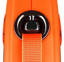 pavadelis flexi m - Flexi Xtreme L, juodas/oranžinis, 5 m - 3 nuotrauka
