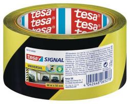 ispejamoji juosta - Tesa Signal (geltona/juoda), 66m x 50mm - 2 nuotrauka