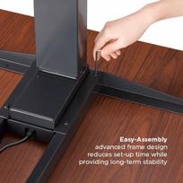 up thor - Up Up KD-57051PT/ D32-60M (1500x750x25mm) Dark Walnut / Black Frame - 3 nuotrauka