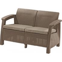keter sofa - Keter Corfu Love Seat Beige - 2 nuotrauka
