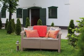 keter sofa - Keter Corfu Love Seat Beige - 3 nuotrauka