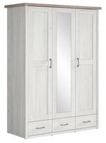 Black Red White Luca JuZi Wardrobe Sibiu Larch/Sonoma Oak