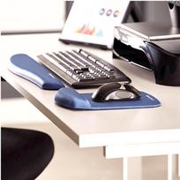 melyna pele - Fellowes PlushTouch Mouse Pad/ Wrist Support 9287302 Blue - 5 nuotrauka