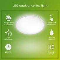lauko lubiniai sviestuvai - Philips Superslim 929003191401, 15W, LED, IP54, baltas - 3 nuotrauka
