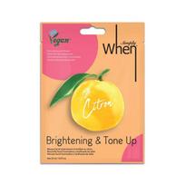 Simply WHEN® Citron veganiška šviesinanti ir drėkinanti veido kaukė (1 vnt.)