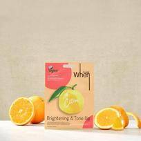 when veido kauke - Simply WHEN® Citron veganiška šviesinanti ir drėkinanti veido kaukė (1 vnt.) - 2 nuotrauka