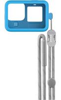 gopro deklas - Gopro Sleeve + Lanyard for Hero 9 Blue ADSST-003 - 2 nuotrauka