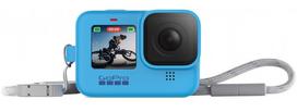 gopro deklas - Gopro Sleeve + Lanyard for Hero 9 Blue ADSST-003 - 4 nuotrauka