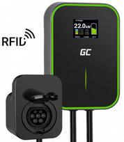 elektromobilio ikrovimo stotele type 2 - Green Cell Žalias Cell Žalias Cell EV Charger PowerBox 22kW charger with Type 2 socket and RFID for charging electric cars and Plug-In hybrids, 32 A - 2 nuotrauka