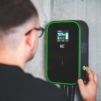 elektromobilio ikrovimo stotele type 2 - Green Cell Žalias Cell Žalias Cell EV Charger PowerBox 22kW charger with Type 2 socket and RFID for charging electric cars and Plug-In hybrids, 32 A - 5 nuotrauka