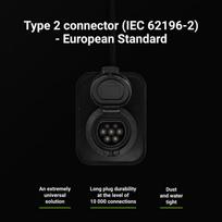 elektromobilio ikrovimo stotele type 2 - Green Cell Žalias Cell Žalias Cell EV Charger PowerBox 22kW charger with Type 2 socket and RFID for charging electric cars and Plug-In hybrids, 32 A - 8 nuotrauka