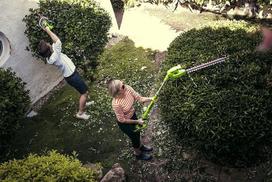 akumuliatorines zirkles - Greenworks G40PHA Dvigubi ašmenys 3,5 kg - 7 nuotrauka