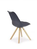 kedes valgomojo 4 - Valgomojo kėdė Halmar K201 Black - 2 nuotrauka