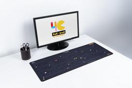 melyna pele - Paladone Pac-Man Desk Mat, 800 mm x 300 mm, mėlyna - 4 nuotrauka