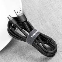micro usb to - Baseus Cafule USB To Micro USB Cable 0.5m Grey/Black - 5 nuotrauka