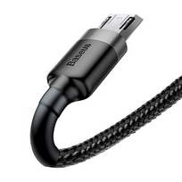 micro usb to - Baseus Cafule USB To Micro USB Cable 0.5m Grey/Black - 15 nuotrauka
