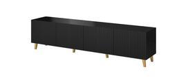  Cama Meble Pafos, juodas, 2000 mm x 400 mm x 520 mm