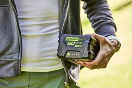 60v ikrovikl - Greenworks G60B4, 60 V, 4000 mAh - 4 nuotrauka