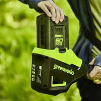 60v ikrovikl - Greenworks G60B4, 60 V, 4000 mAh - 5 nuotrauka