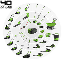 greenworks akumuliatoriu - Greenworks G40T5 - 7 nuotrauka