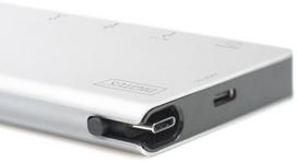 usb c ilgintuvas - Digitus USB Type-C Multiport Travel Dock DA-70867 - 6 nuotrauka