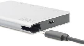 usb c ilgintuvas - Digitus USB Type-C Multiport Travel Dock DA-70867 - 8 nuotrauka
