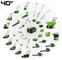 greenworks battery 40v - Greenworks G40B5, 40 V, 5000 mAh - 3 nuotrauka