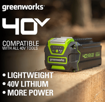 greenworks battery 40v - Greenworks G40B5, 40 V, 5000 mAh - 4 nuotrauka