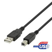 deltaco type 2 - Kabelis DELTACO USB-B 2.0 tinkamas spausdintuvams, 1m juodas / 00140001 - 1 nuotrauka