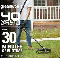 greenworks trimeris - Greenworks GD40BCK2X - 8 nuotrauka