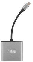 mini hdmi adapteris - Natec Multi-Port Adapter, Fowler, USB-C, HDMI, USB 3.0 - 3 nuotrauka