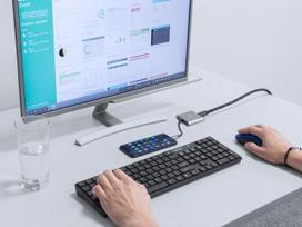 mini hdmi adapteris - Natec Multi-Port Adapter, Fowler, USB-C, HDMI, USB 3.0 - 11 nuotrauka