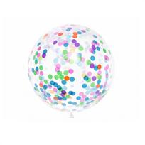 Balionai PartyDeco Confetti, skaidri/įvairių spalvų