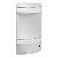 balta spintele su stalciais - Lentyna Tatay Corner Shelf With A Drawer White - 1 nuotrauka