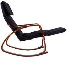 supas - Supamasis krėslas ModernHome With Footrest, rudas/pilkas, 70 cm x 70 cm x 97 cm - 6 nuotrauka