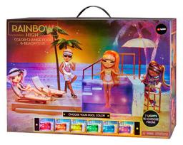 rainbow high leles - Lėlių namelio baldas MGA Rainbow High Colour Change Pool & Beach Club 578475 - 5 nuotrauka