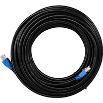 kabelis utp cat6e - Goobay CAT 6 Outdoor-patch cable U/UTP 94389 10 m, Black - 2 nuotrauka