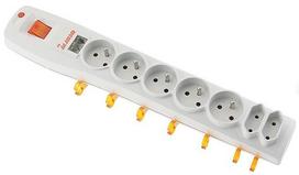 HSK Data Surge Protector 7 Outlet Grey 1.5m